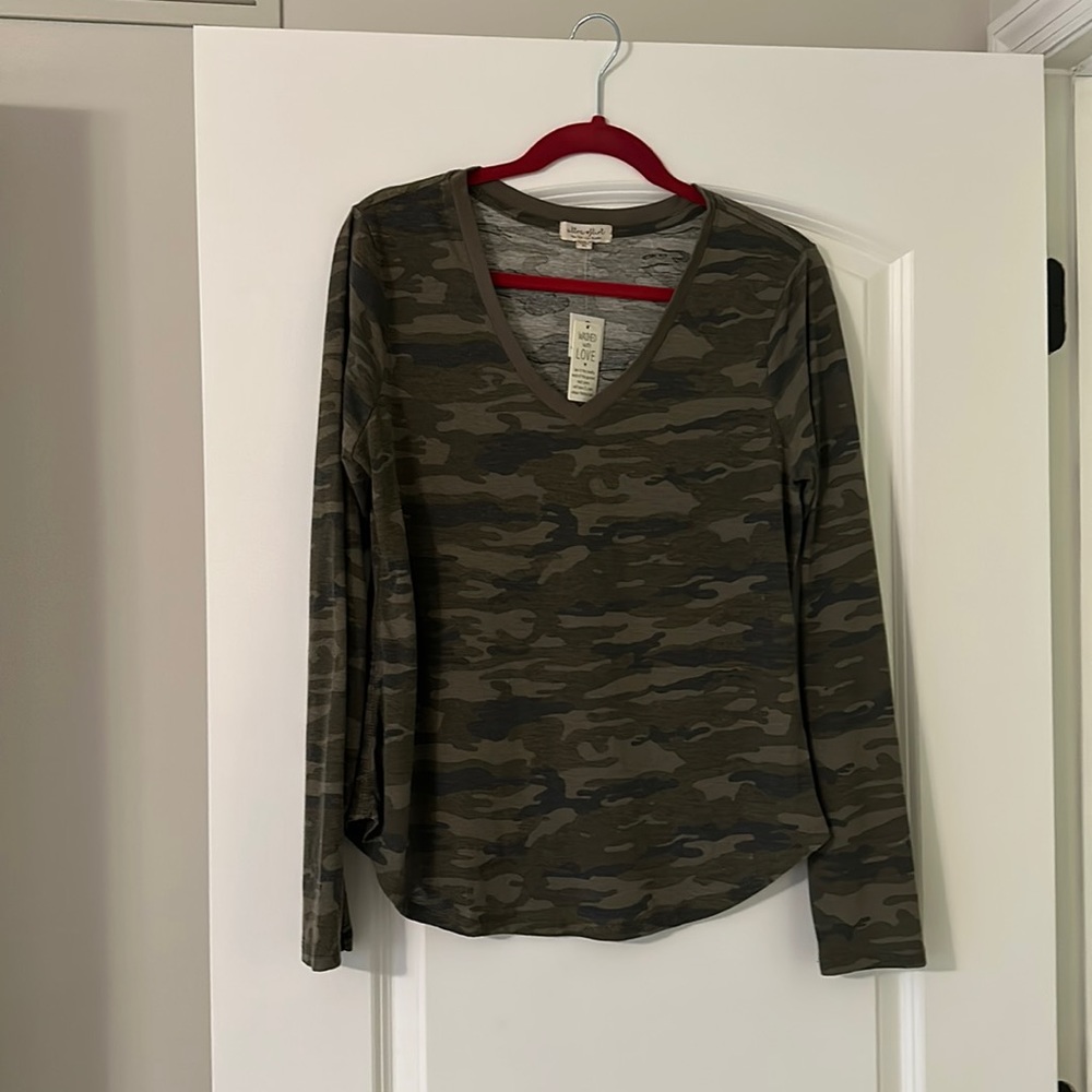 Camo long sleeve shirt
